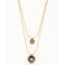 Double Trouble Grey Faceted Crystal NecklaceUNOde50COL1539GRSORO0U