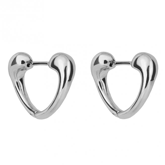 Doughnut Heart Hoop Earrings E6232Fiorelli SilverE6232