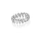 silver ring on white background