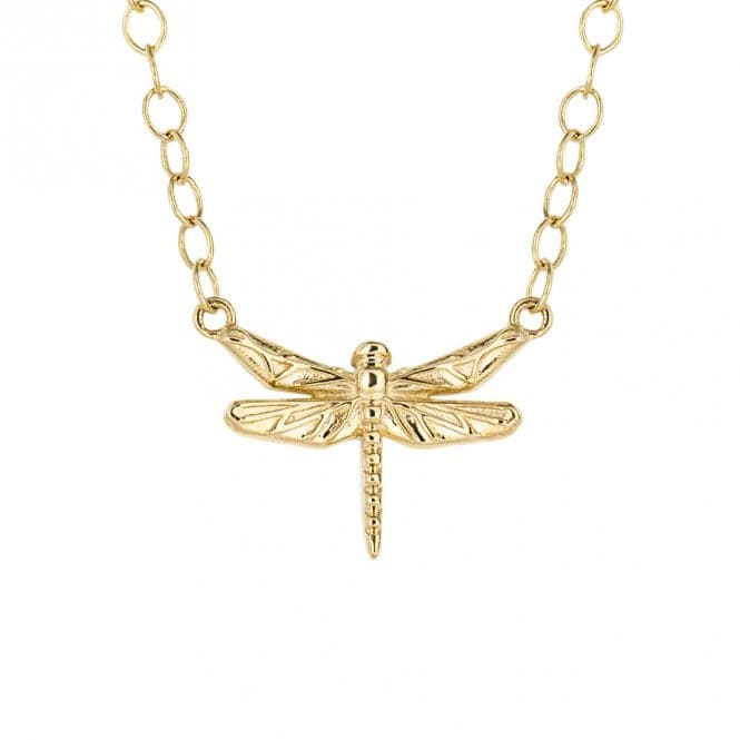 Dragonfly Motif Yellow Gold Necklace GN371Elements GoldGN371