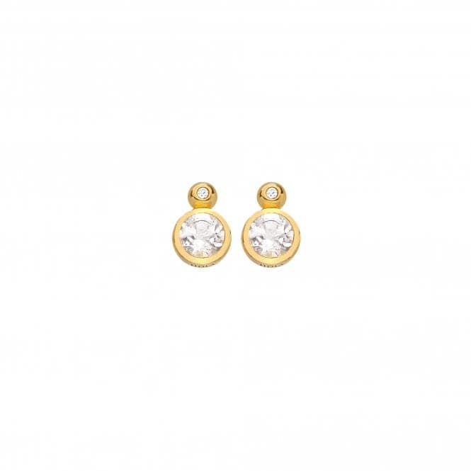 Droplet Stud White Topaz Earrings DE774Hot Diamonds x GemstonesDE774