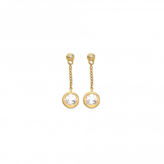 Droplet White Topaz Earrings DE773Hot Diamonds x GemstonesDE773