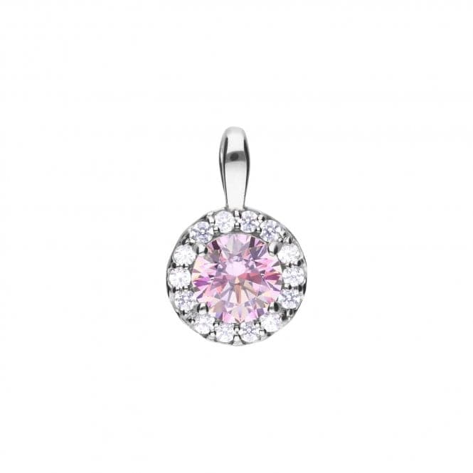 Dusky Pink Cubic Zirconia Pave Pendant P4779DiamonfireP4779