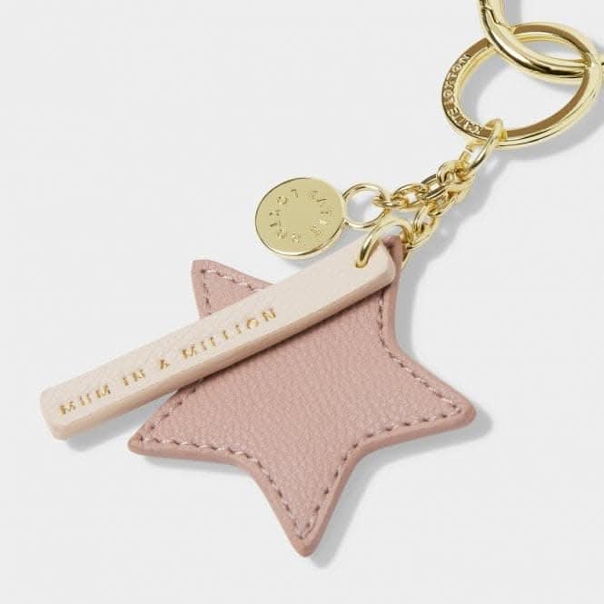 Dusty Pink Chain Keyring 'Mum In A Million' KLB3044