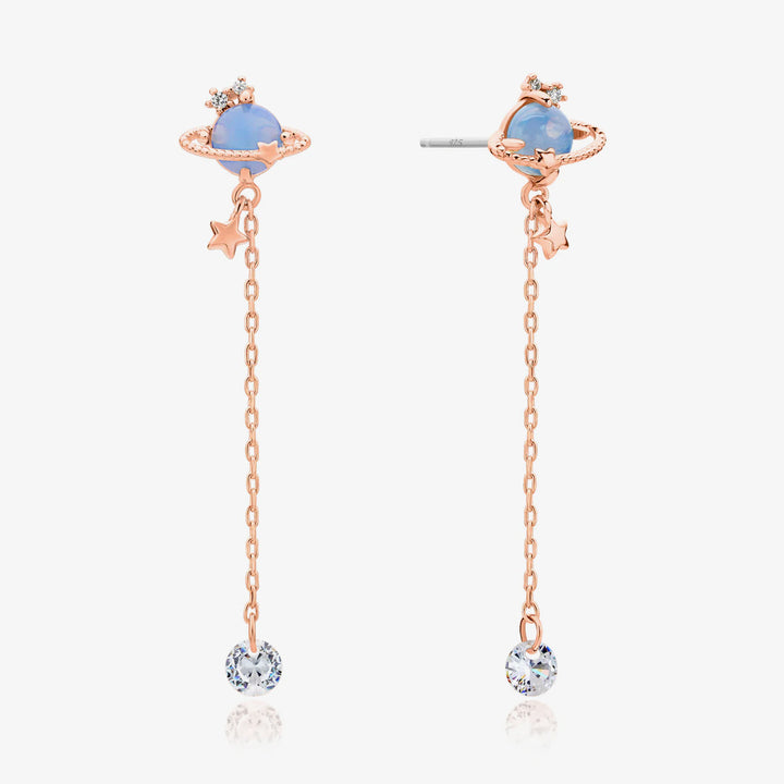 Moonstone saturn dangle earrings-6