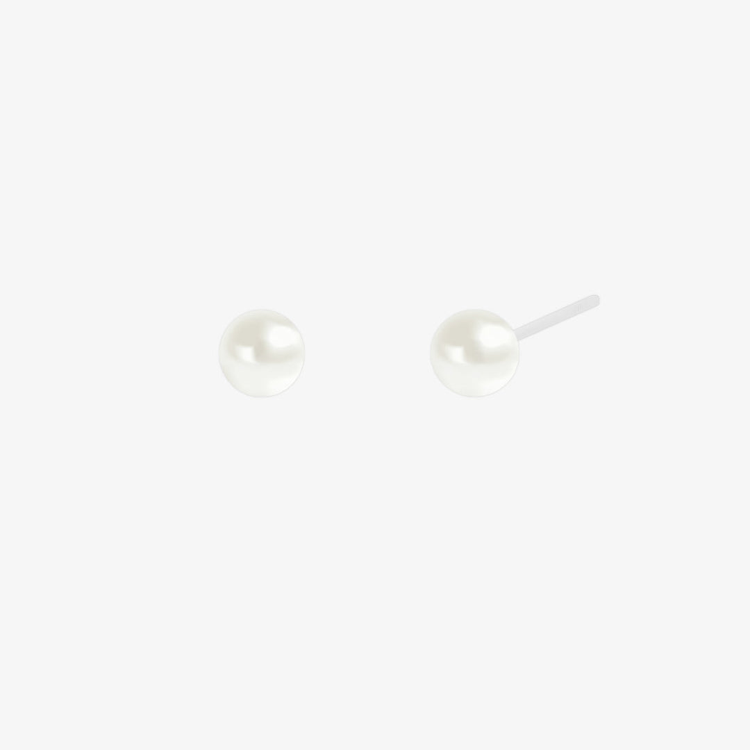 Fresh water pearl earrings (3 sizes)-5