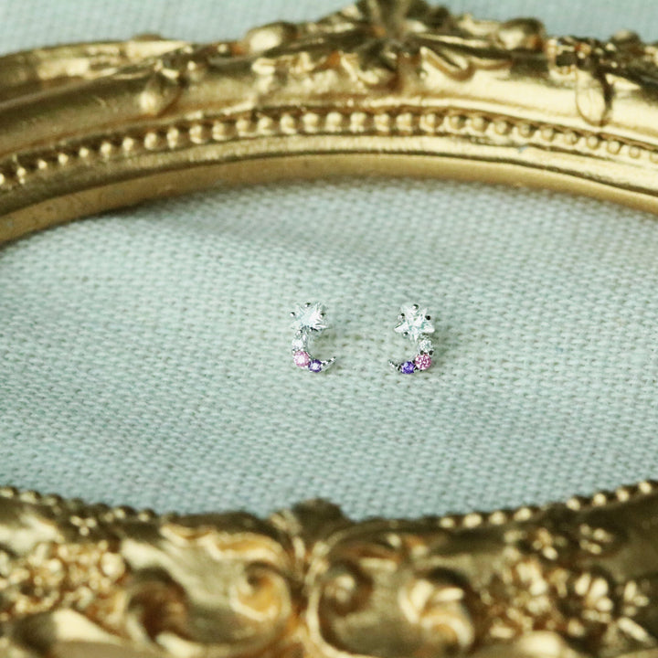 Tiny moon earrings-6