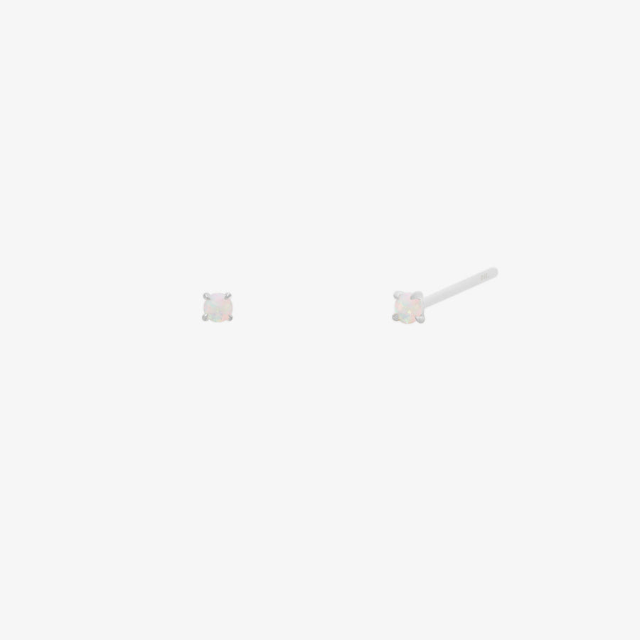 Tiny opal earrings