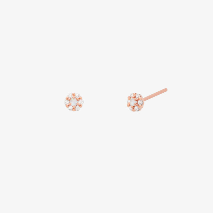 Tiny Flower Sparkle Earrings-5
