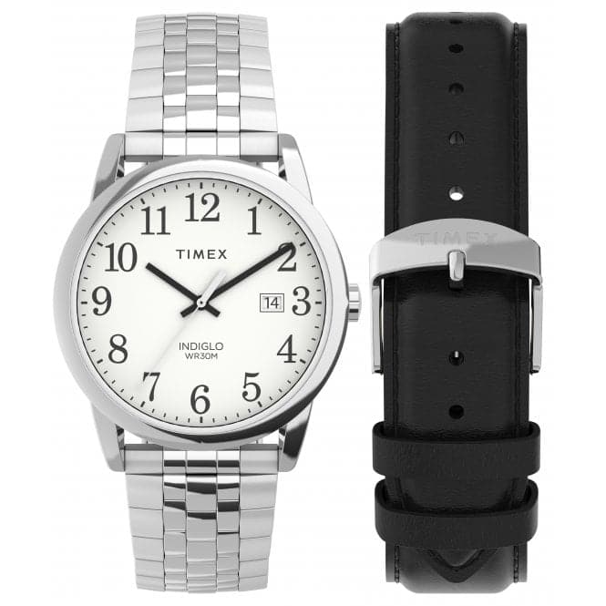 Easy Reader Silver - Tone Watch TWG063200Timex WatchesTWG063200