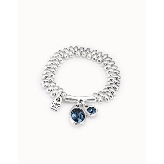 Eclipse Blue Metal Faceted Crystal BraceletUNOde50PUL2225AZUMTL0M