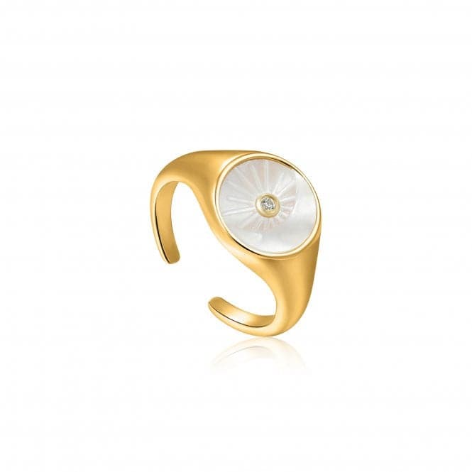 Eclipse Emblem Gold Adjustable Ring R030 - 03GAnia HaieR030 - 03G