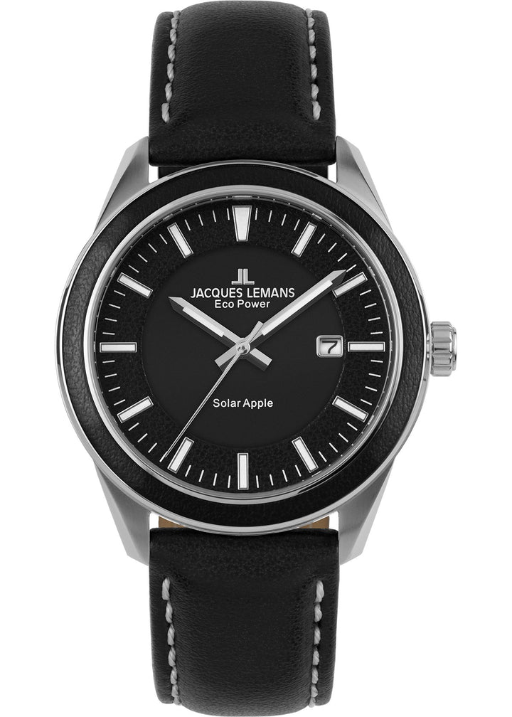 Eco Power Solar Black Vegan Strap Men's WatchThe Fine CollectiveBA0071769