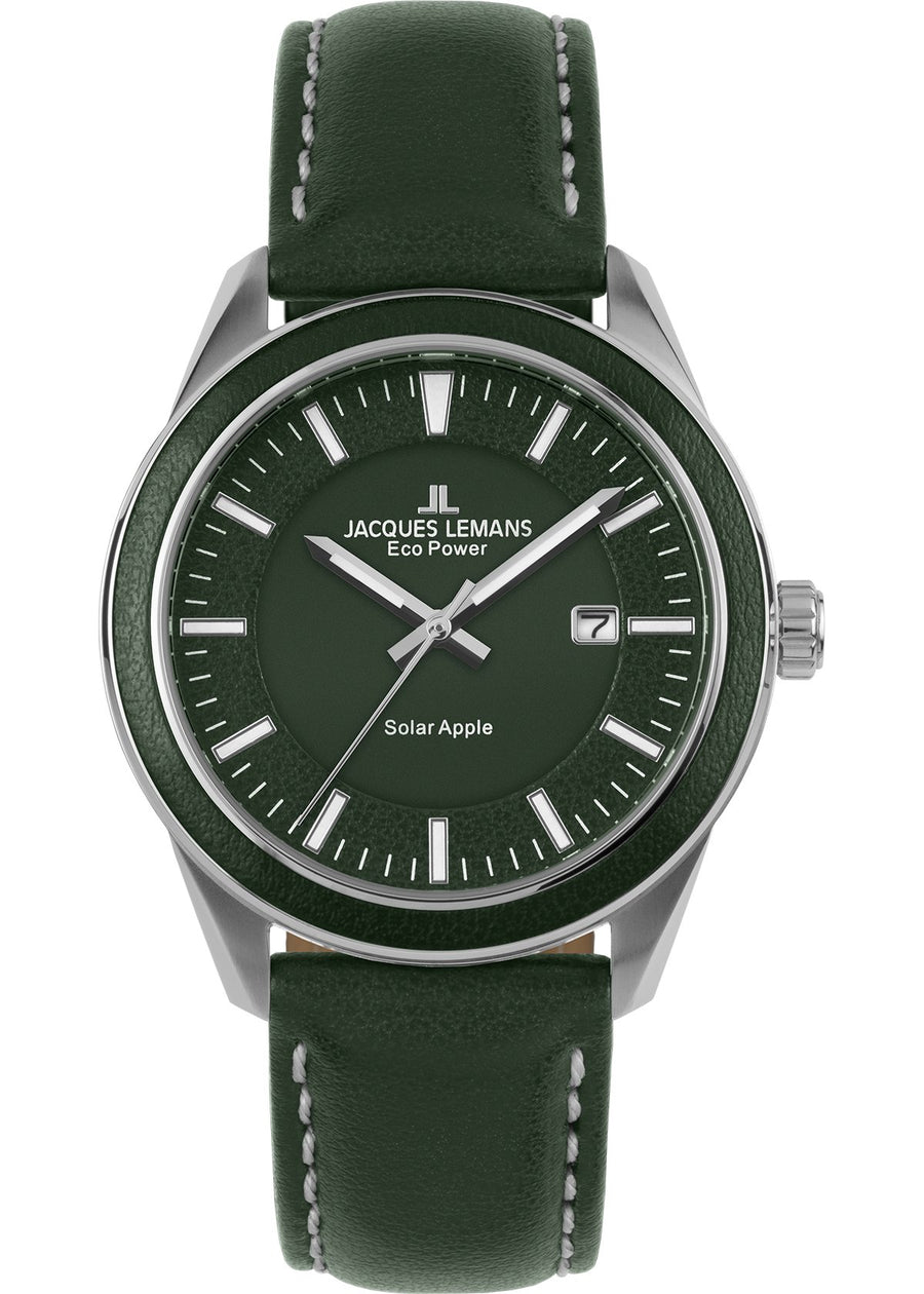 Eco Power Solar Green Vegan Strap Men's WatchThe Fine CollectiveBA0071770