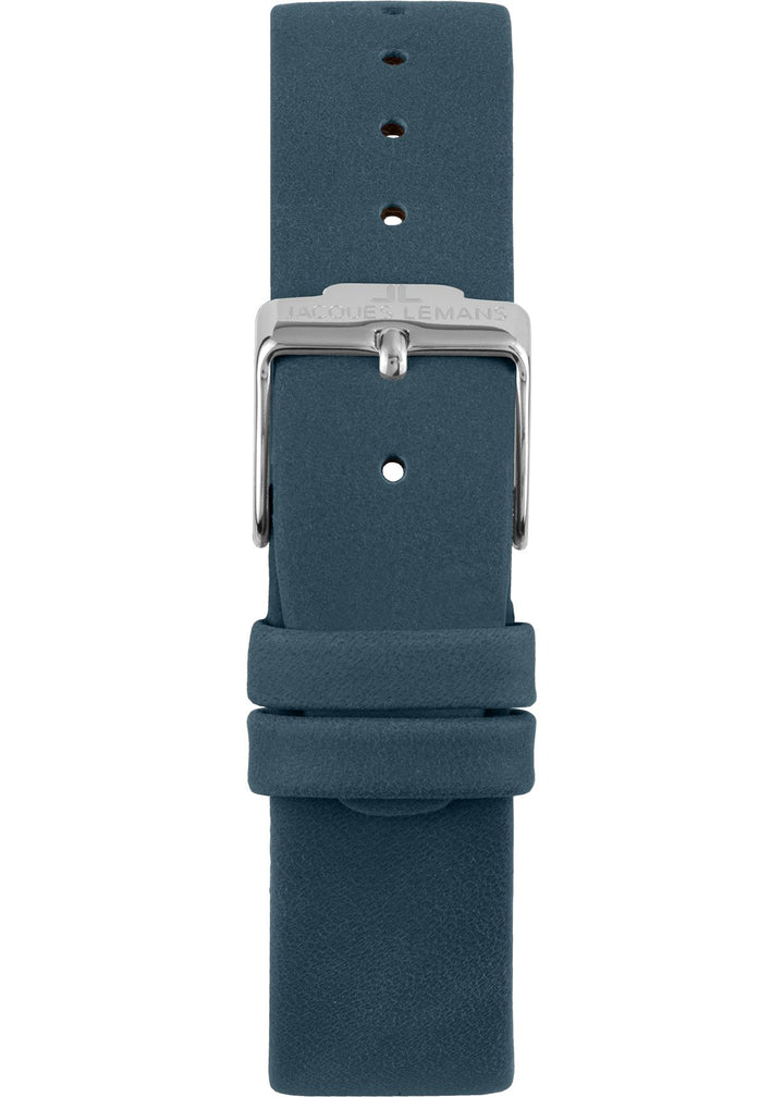 Eco Power Solar Mother of Pearl Light Blue Leather Strap Women's WatchThe Fine CollectiveBA0071754