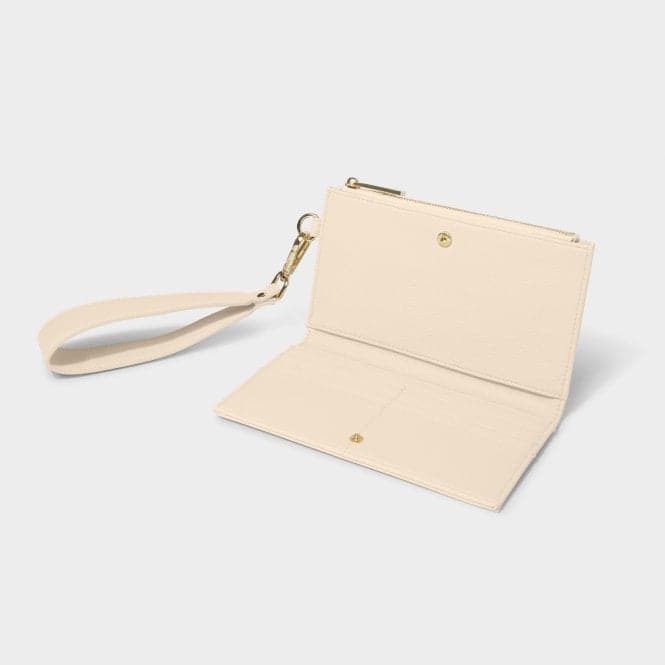 Eggshell Zana Fold Out Wristlet Purse KLB2898Katie LoxtonKLB2898