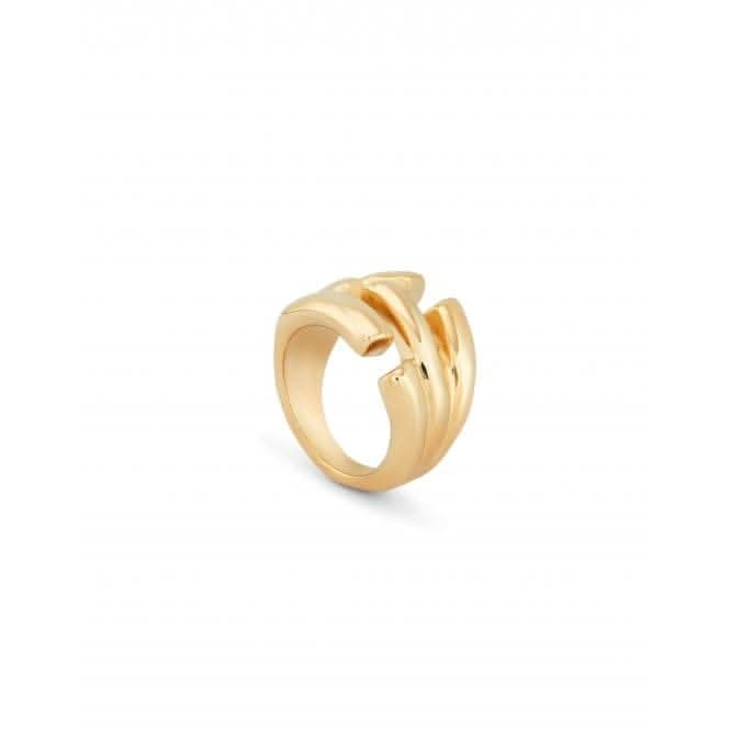 Electrik 18k Gold - Plated RingUNOde50ANI0810ORO00012