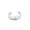 Electrik Rigid Triple Silver Plated Medium Link Inner Bangle PUL2440MTL000UNOde50PUL2440MTL000