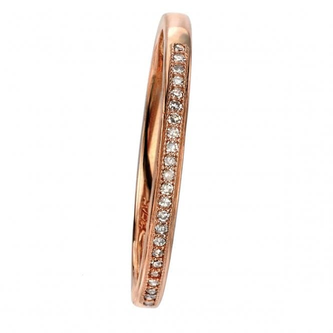 Elements 9ct Rose Gold Pave Set Diamond Ring GR513Elements GoldGR513 52