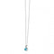 Elements 9ct White Gold Blue Topaz And Diamond Pendant GP969TElements GoldGP969T