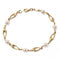 Elements 9ct Yellow Gold Link Bracelet With White Freshwater Pearls GB416WElements GoldGB416W