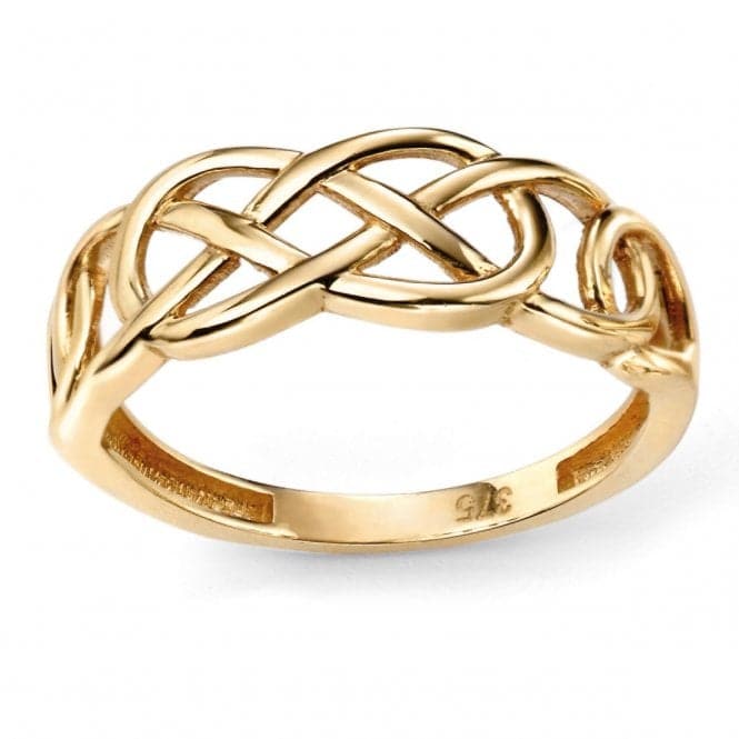 Elements 9ct Yellow Gold Plain Celtic Pattern Ring GR499Elements GoldGR499 52