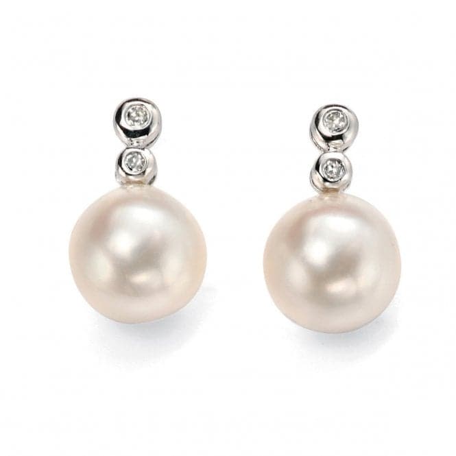 Elements Diamond Pearl Earrings GE896WZ475Elements GoldGE896W