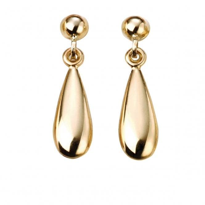 Elements Gold 9CT Yellow Gold Lariat Matching Tear Drop Earrings GE2067Elements GoldGE2067