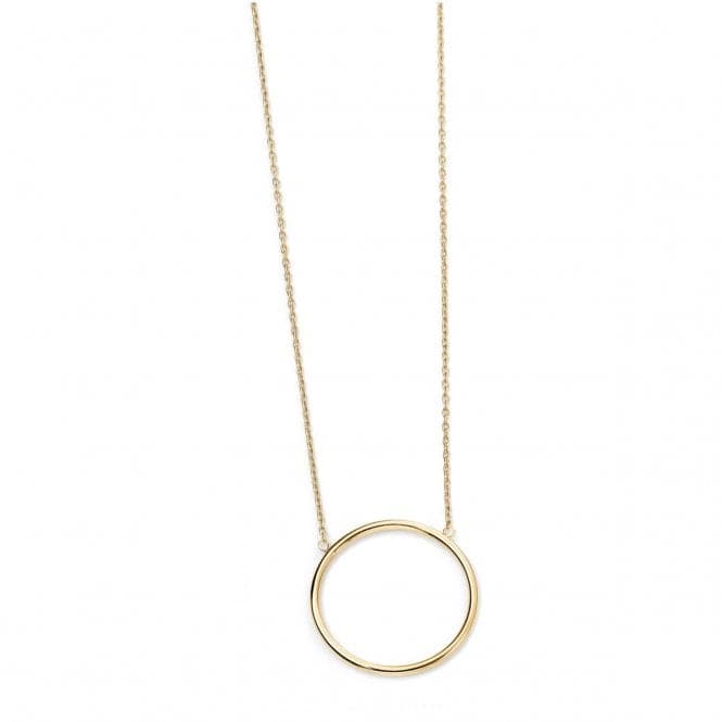 Elements Gold 9CT Yellow Gold Open Circle Necklace GN224Elements GoldGN224