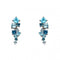 Elements Gold White Gold Blue Topaz Irregular Earrings GE2225TElements GoldGE2225T