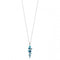 Elements Gold White Gold Blue Topaz Irregular Pendant GP2117TElements GoldGP2117T