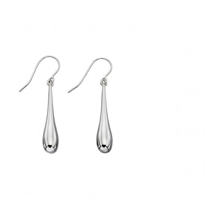 Elements Gold White Gold Elonagted Drop Earrings GE2181Elements GoldGE2181