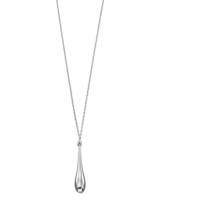 Elements Gold White Gold Elongated Drop Necklace GN307Elements GoldGN307