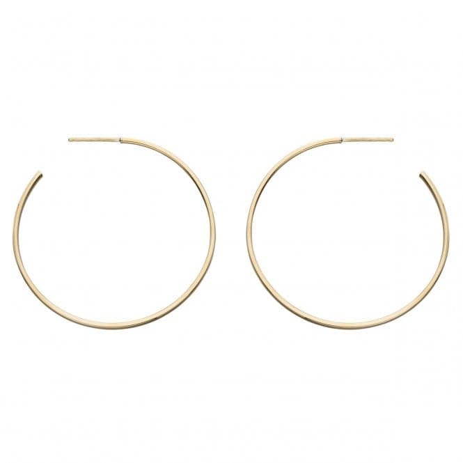 Elements Gold Yellow Gold 30mm Hoop Earrings GE2203Elements GoldGE2203