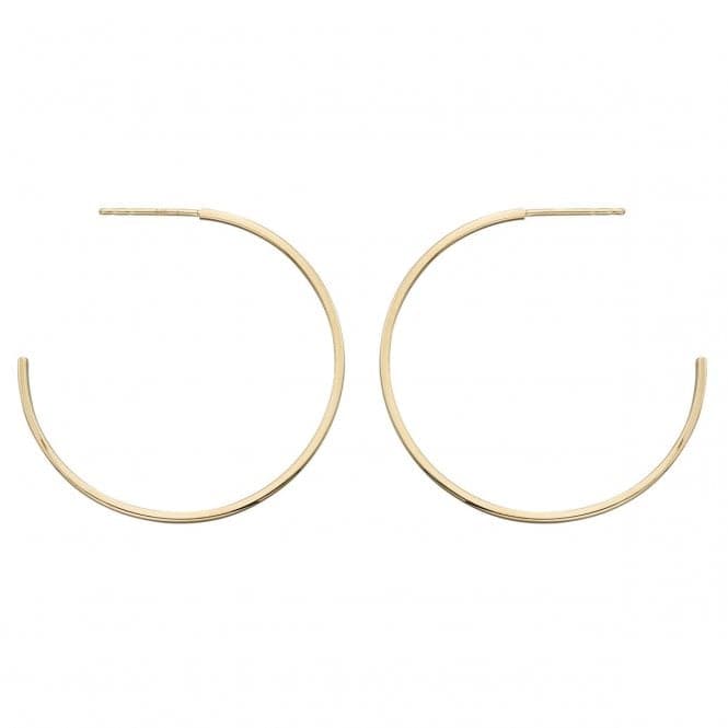 Elements Gold Yellow Gold 40mm Hoop Earrings GE2204Elements GoldGE2204