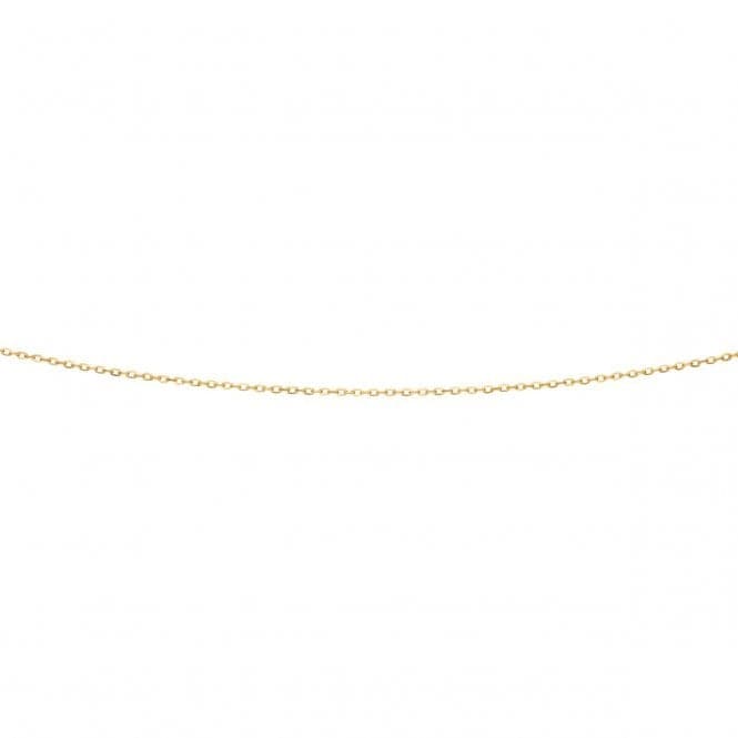 Elements Gold Yellow Gold Cable Flattened Chain Necklace GN277Elements GoldGN277