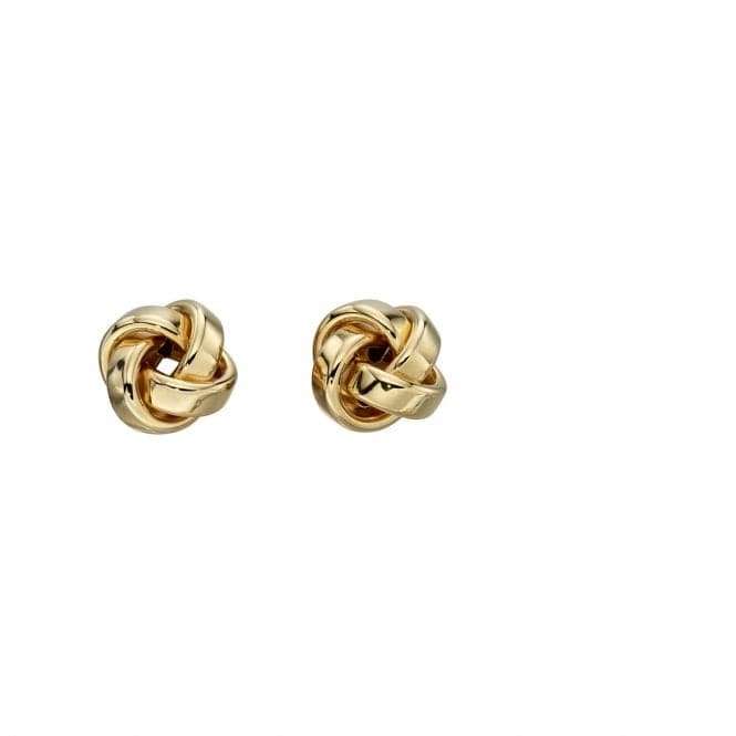 Elements Gold Yellow Gold Knot Studs Earrings GE2201Elements GoldGE2201