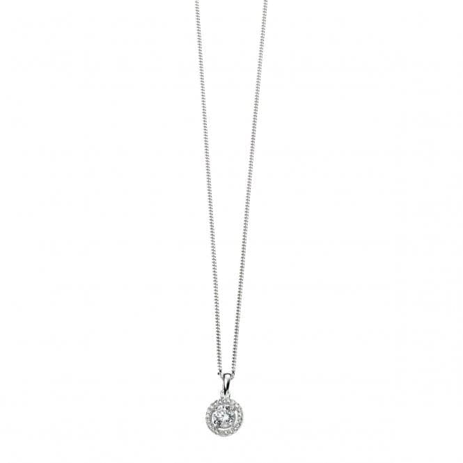 Elements Pave Disc Pendant with Clear Round CZ P4158CBeginningsP4158C