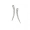 Elements Rhodium Plated Cear CZ Curved Bar Earrings E5108CBeginningsE5108C