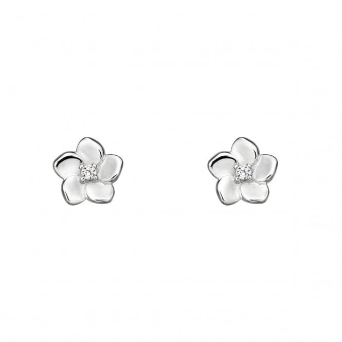 Elements Silver 3D Cherry Blossom With CZ Centre Earrings E5731CBeginningsE5731C