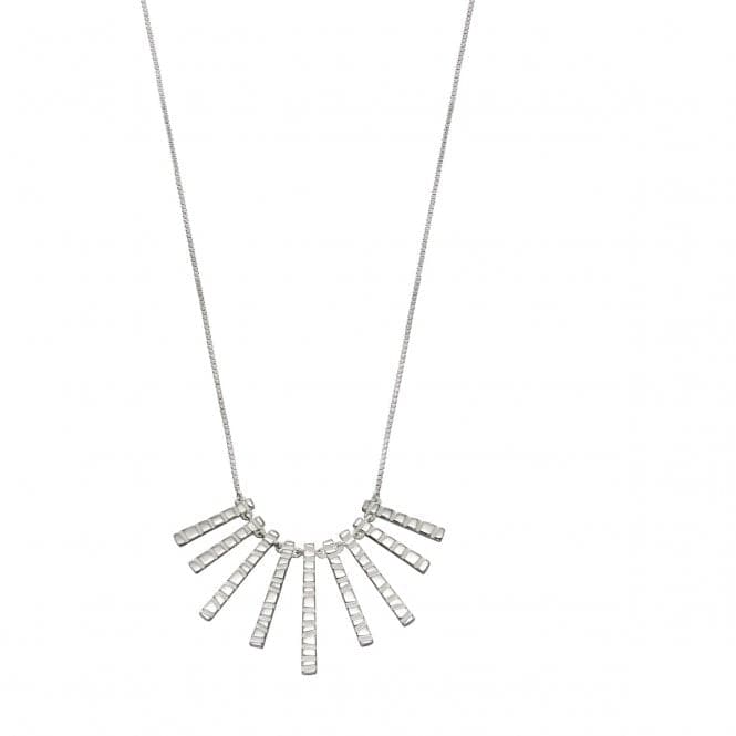 Elements Silver Bar Drop With Frosted Finish Necklace N4298BeginningsN4298