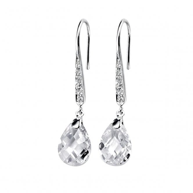 Elements Silver Clear Teardrop Earrings With Clear CZ E3379CZ364BeginningsE3379C