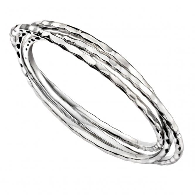 Elements Silver Hammered Triple Bangle B4815BeginningsB4815