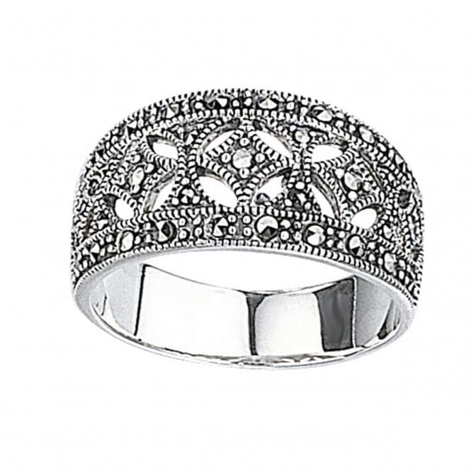 Elements Silver Marcasite Wide Ring R2012Z360BeginningsR2012 52