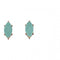 Elements Silver Marquise Cab Aqua Chalcedony Rose Gold Plate Earrings E5705TBeginningsE5705T