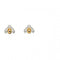 Elements Silver Mixed Yellow Plate And Plain Silver Bug Earrings E5682BeginningsE5682