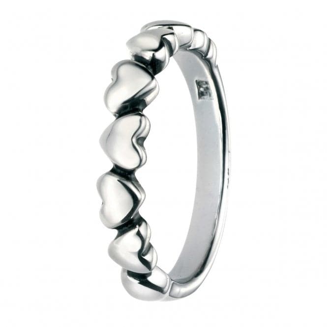 Elements Silver Oxidised Multi Heart Ring R3460BeginningsR3460 50