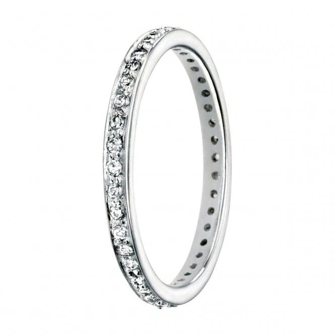 Elements Silver Pave Set Round CZ Ring R2784CZ360BeginningsR2784C 52