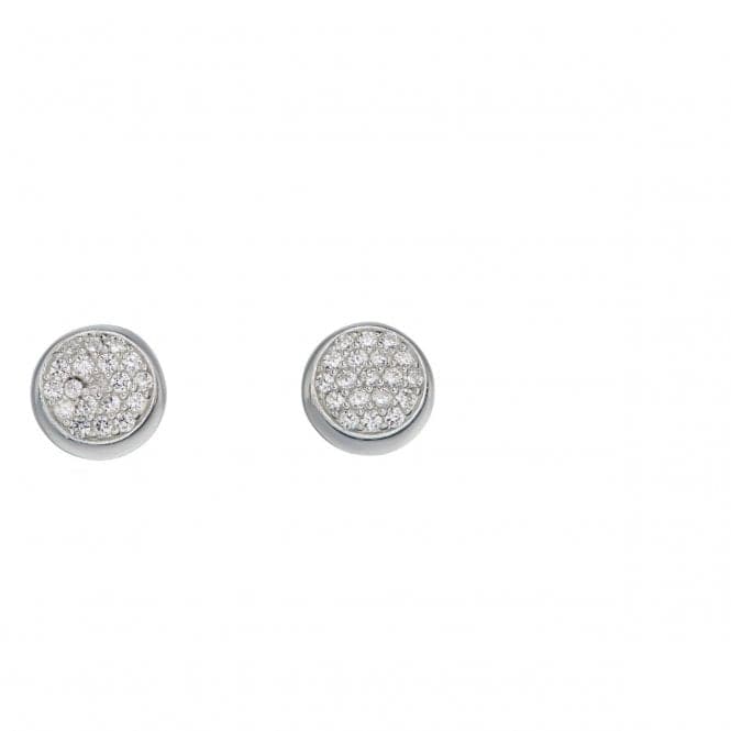 Elements Silver Pave Zirconia Stud Earrings E5522CBeginningsE5522C