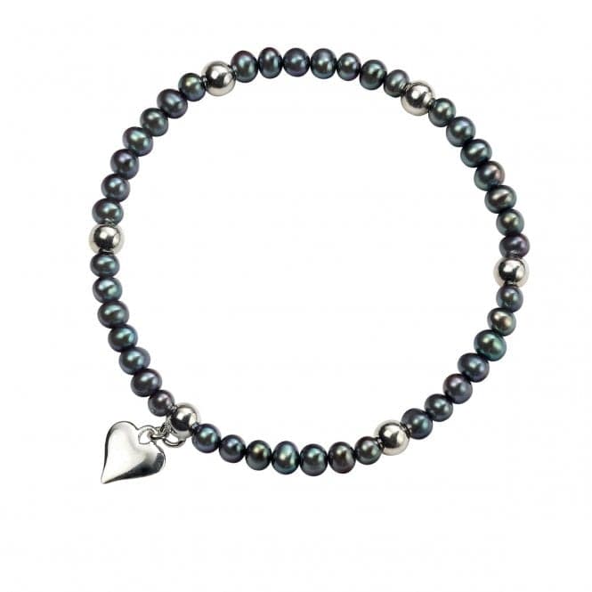 Elements Silver Peacock Blue Pearl Stretch Bracelet B3832BZ362BeginningsB3832B